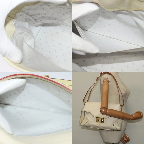 LOUIS VUITTON Suhari Resensual Shoulder Bag White M95845 LV Auth 123753 - Picture 15 of 16
